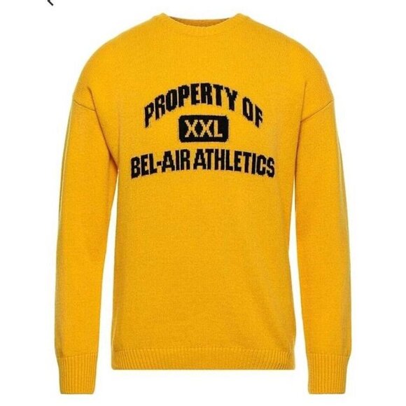 Bel Air Athletics men's Lion Graphic -knit Wool Blend Jumper Pullover Grown-ish - Picture 3 of 9